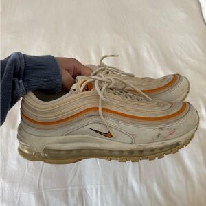 Nike Air Max 97 Women's Sneakers - Cream and Orange